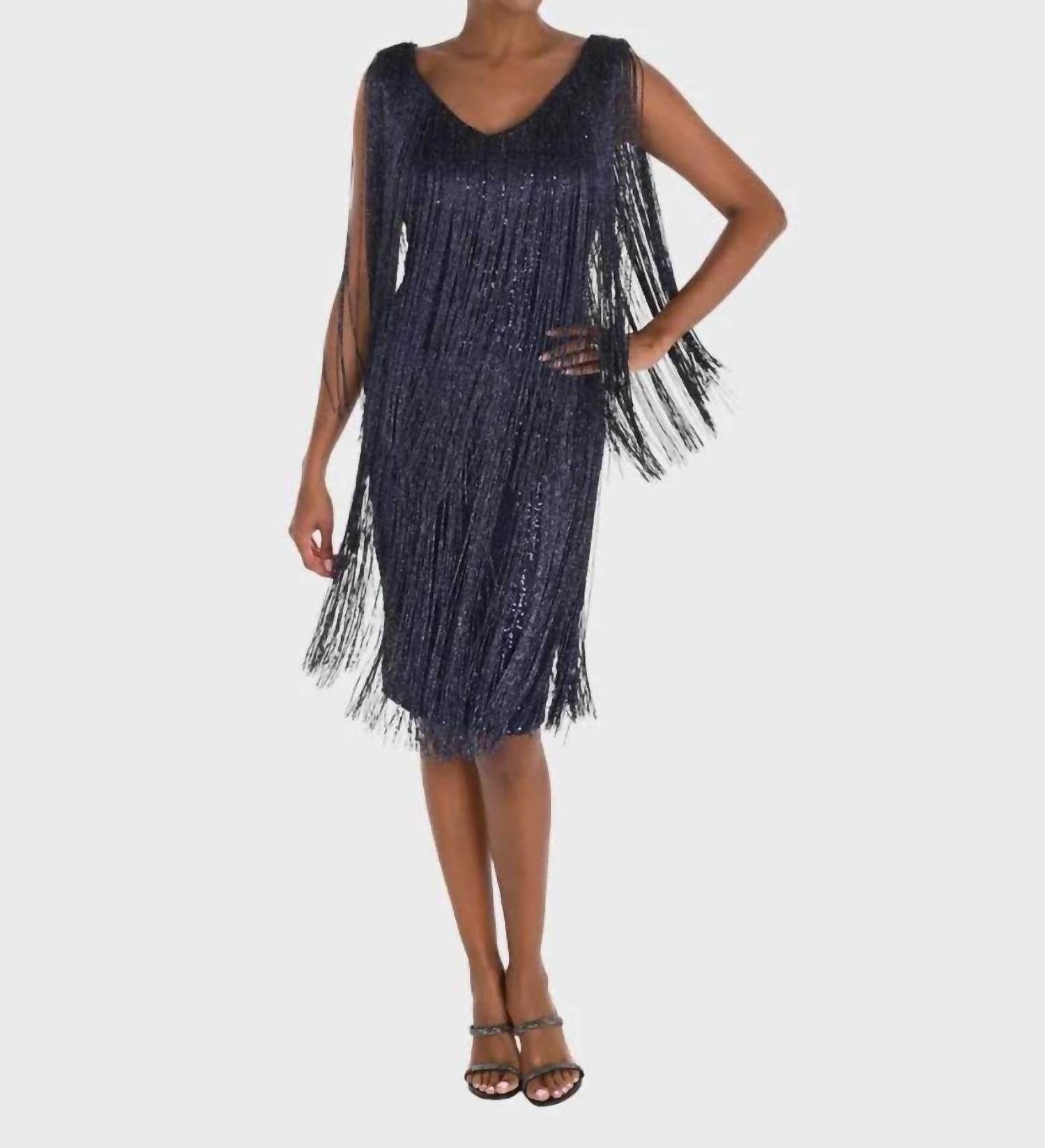 Frank Lyman - Fringe Sheath Dress