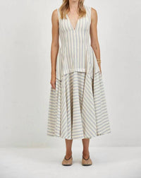 A.Ren - Loire Striped Structured Dress