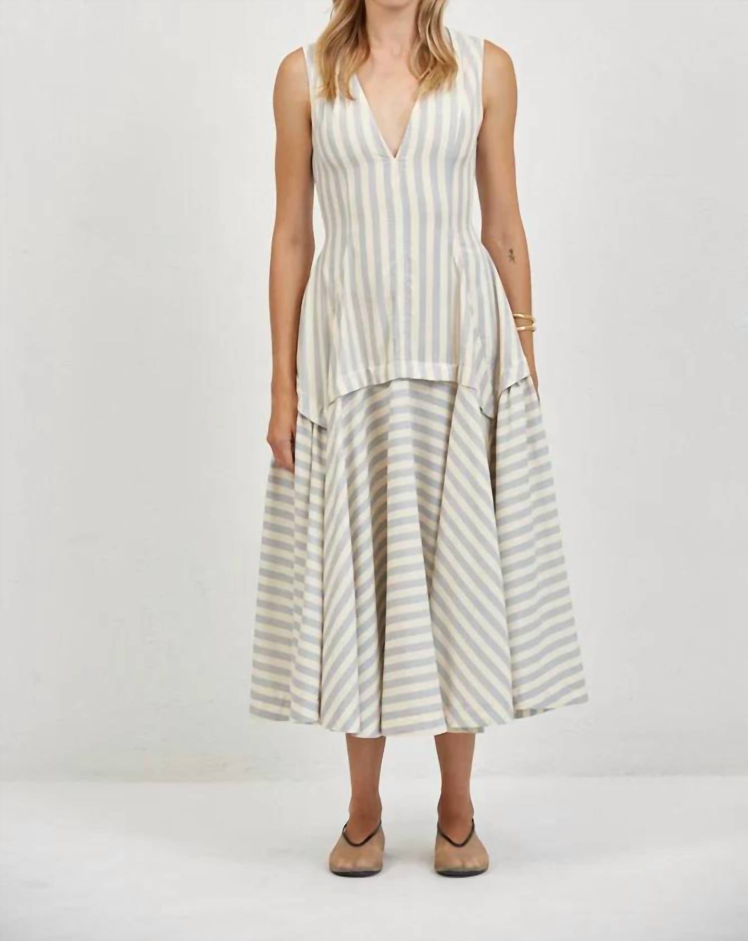 A.Ren - Loire Striped Structured Dress