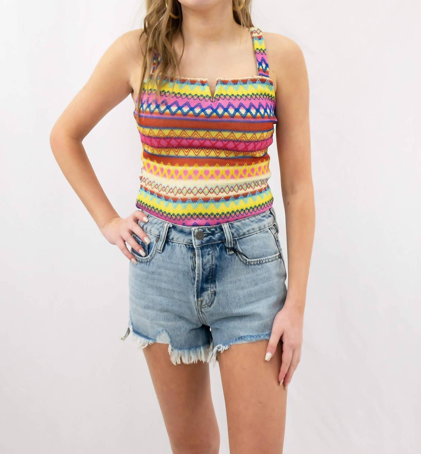 Tcec - Embroidered Bodysuit