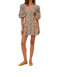 Farm Rio - Puff Sleeves Mini Dress