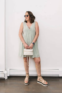 Gentle Fawn - Gingham Sleeveless Mini Dress