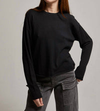Asher - Sofie Raw Hem Crew Sweater Top