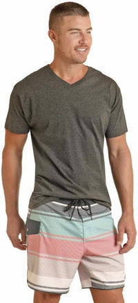 Rock & Roll Denim - Men's Striped Swim Trunks