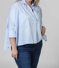Psophia - Camisa Cut Out Top - Plus