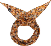 V. FRAAS Women's Mini Geo Necktie in sand - women's scarf - detail view