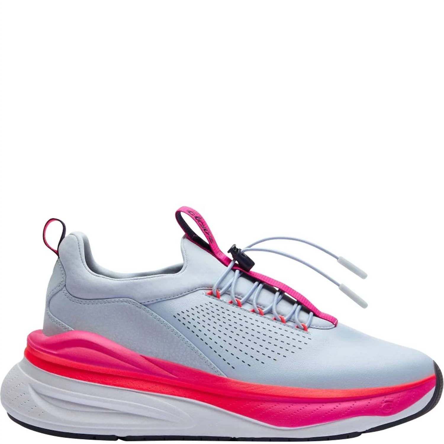 Clove Women's Comfort Athletic Low Top Running Sneakers in blue electric pink - women's shoe