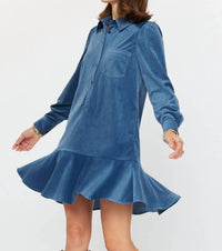 Current Air - Caroline Fine Corduroy Mini Dress
