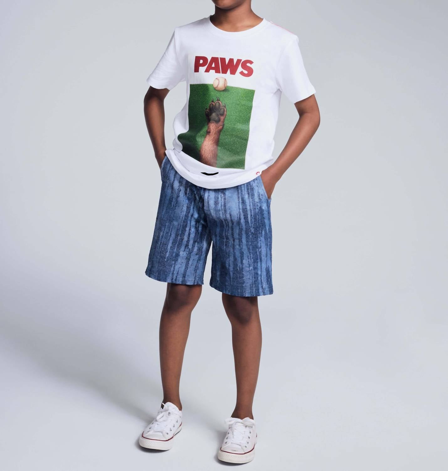 Appaman - Boy's Dog Paws Graphic Short Sleeve Tee