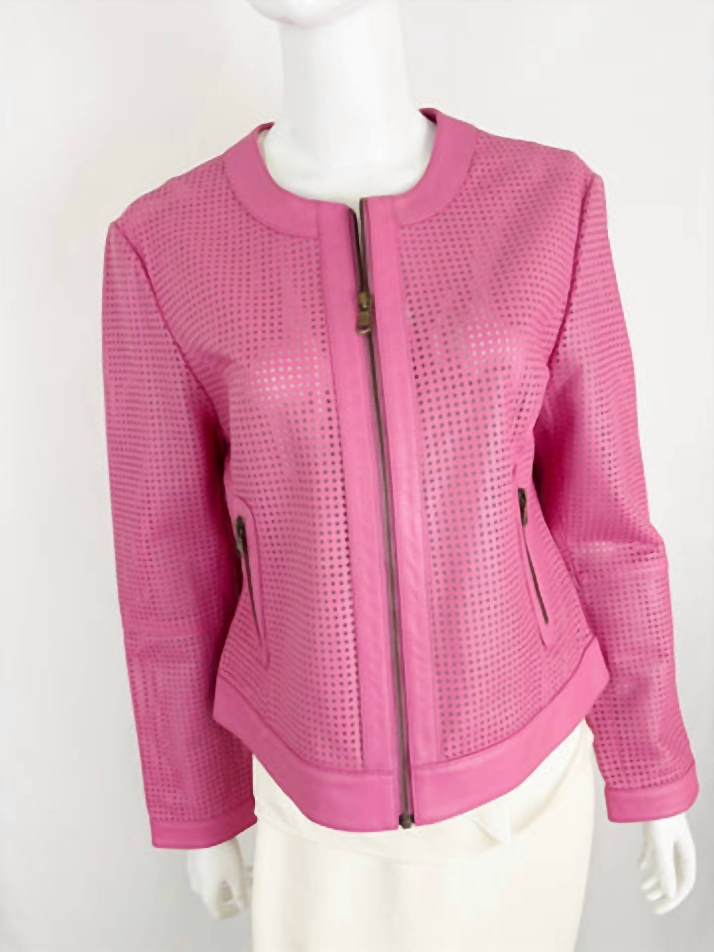 Iris Setlakwe - Women's Leather Perforated Jacket