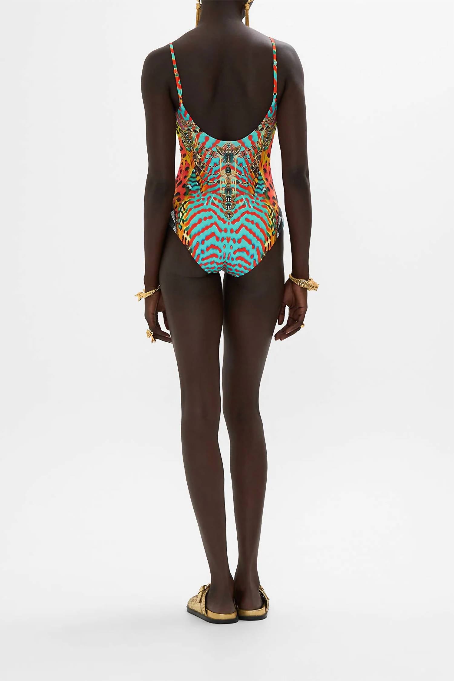 Camilla - Scoop Neck One Piece Desert Visions