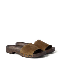 Miu Miu - Calzature Donna Faded Suede Clogs