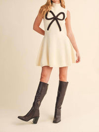 Klesis - Bow On Top Sweater Dress