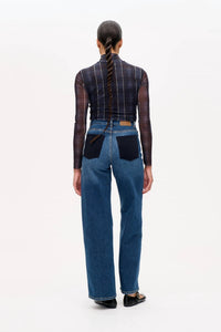 BAUM UND PFERDGARTEN Nini Wide Leg Jeans in denim - women's jeans - detail view