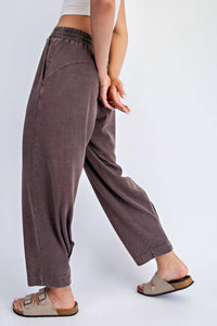 Rae Mode - Mineral Washed Cotton Pleated Sweats Joggers