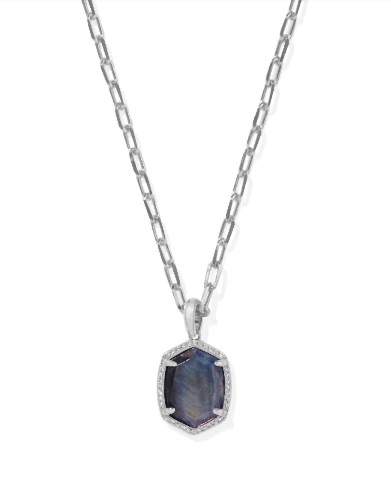 Kendra Scott - Women's Daphne Pave Frame Short Pendant Necklace