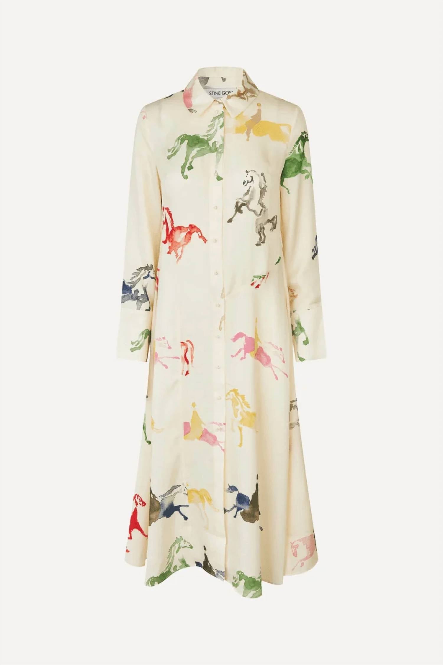 Stine Goya - Front Placket Midi Polo Midi Dress