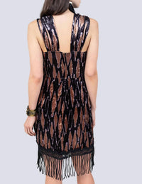 Velvet Draped Dress