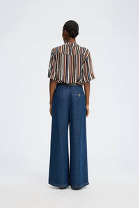 MUNTHE Rackley Top in stripeblack - women's t-shirt - detail view