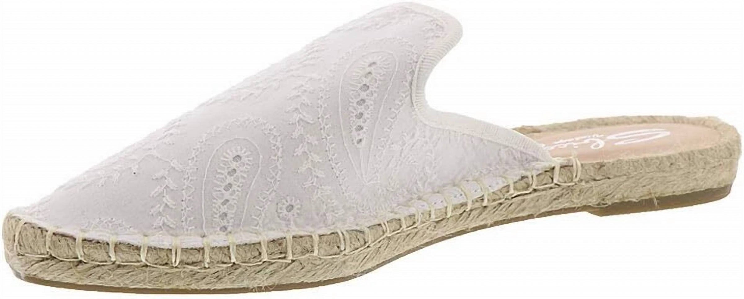 Sbicca - Women's High Vamp Pointed Espadrille Flat Mule