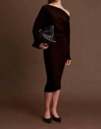 DELUC Elijah Knit Dress in cacao - women's dress