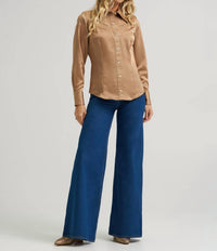 Wrangler - Lainey Wilson Glam Satin Western Snap Shirt