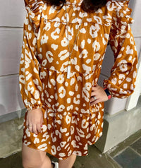 Jodifl - Leopard Print Tiered Dress