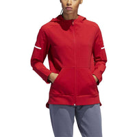 adidas Women's Long Sleeve Squad Jacket in power red - women's jacket - alternate view