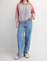 Easel - Houndstooth Mix Hoodie