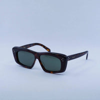 Celine Unisex - Cl40259i 52n Rectangle Sunglasses in dark havana green - women's accessory