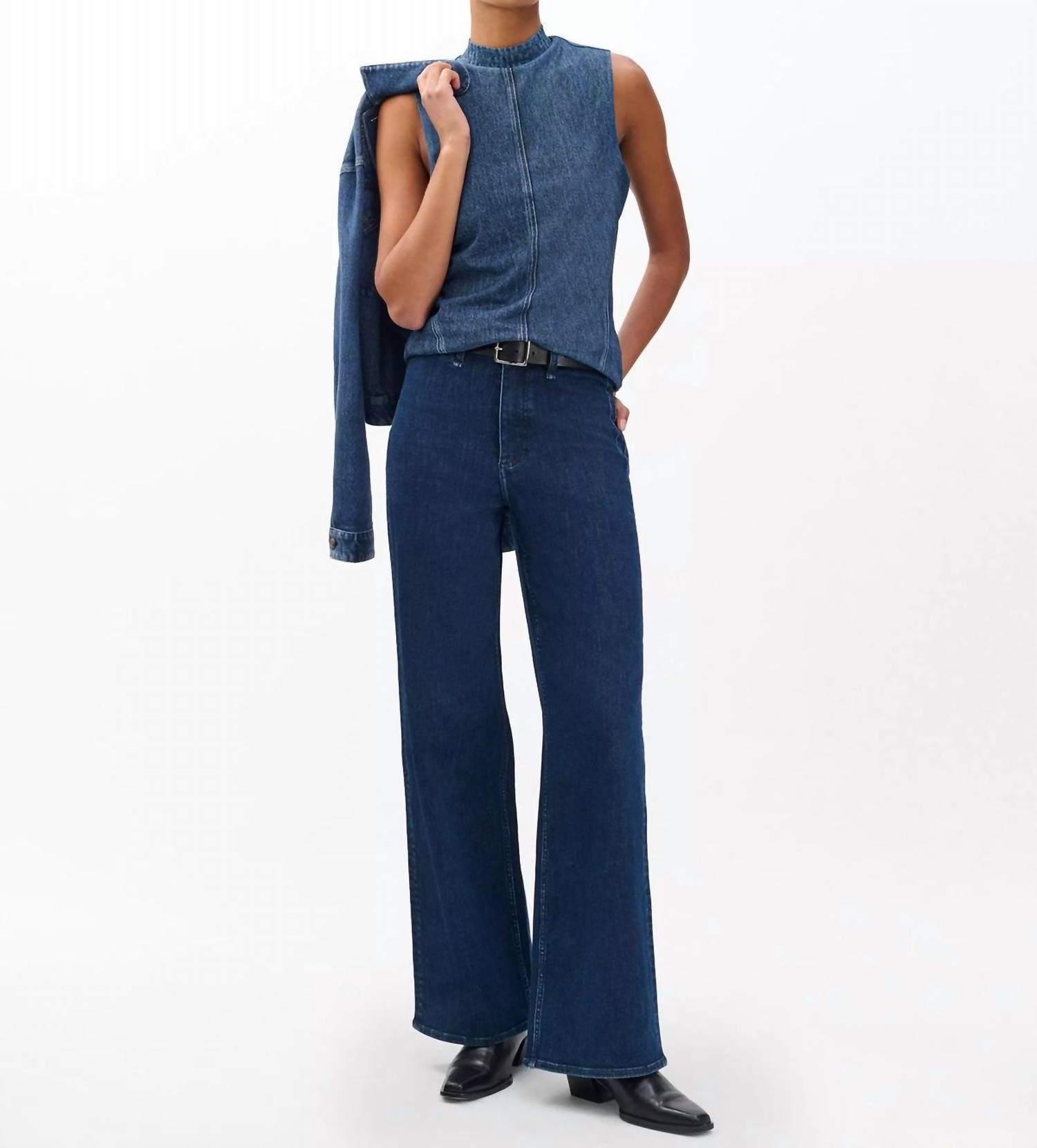 Rag & Bone - Miramar Mesh Mock Neck Top