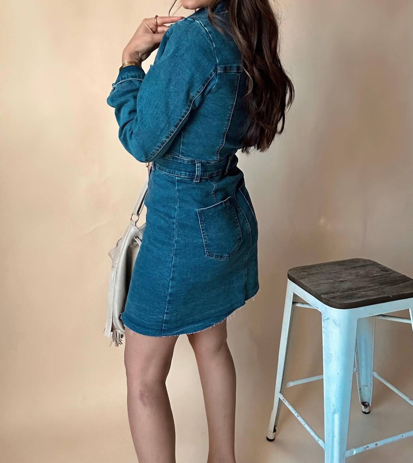 Blue B - Texas Holdum Button Down Denim Dress