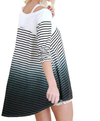 Umgee - Washed Ombre Striped Tunic