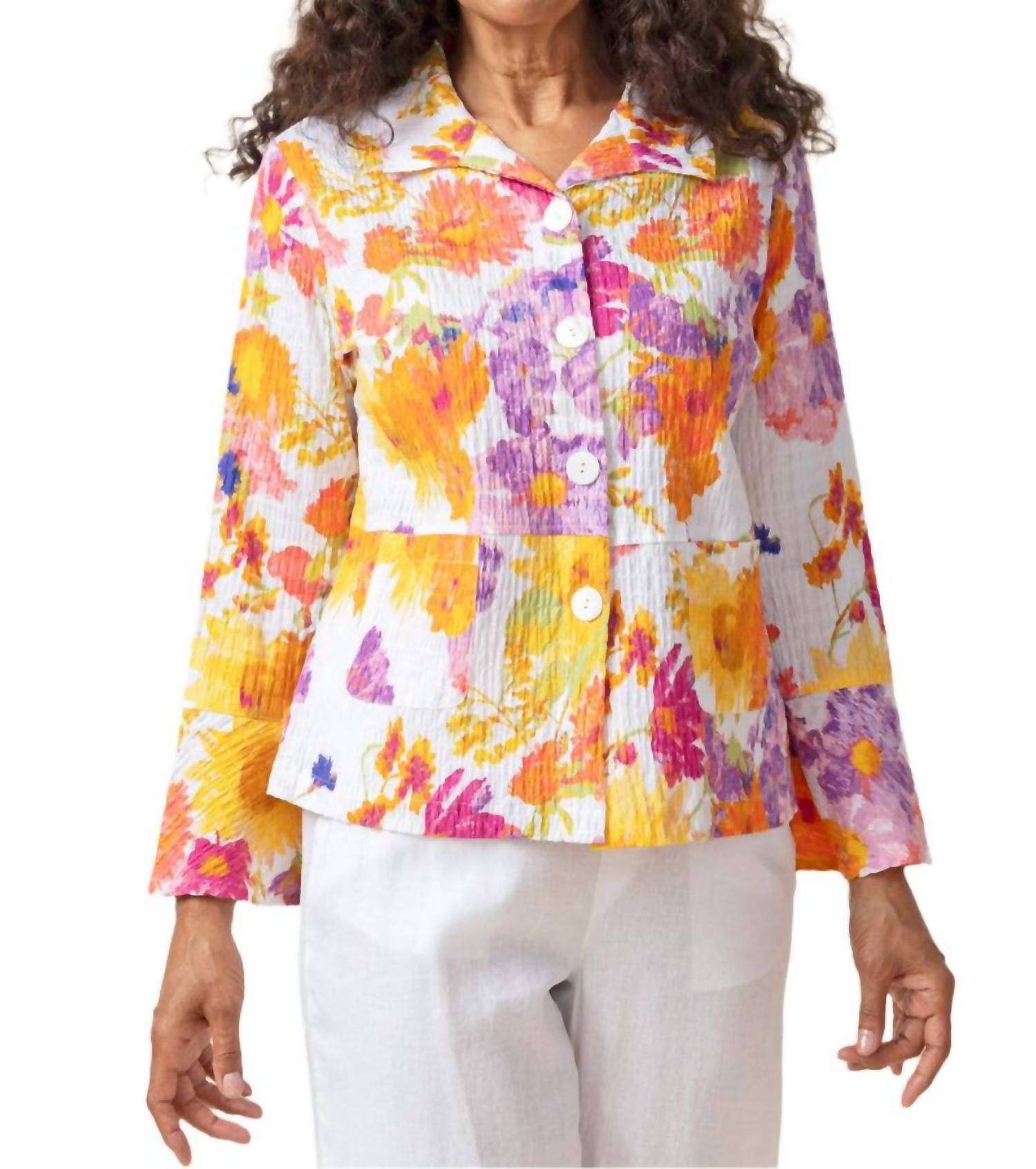 Habitat - Crinkle Cotton Sunflower Flounce Jacket