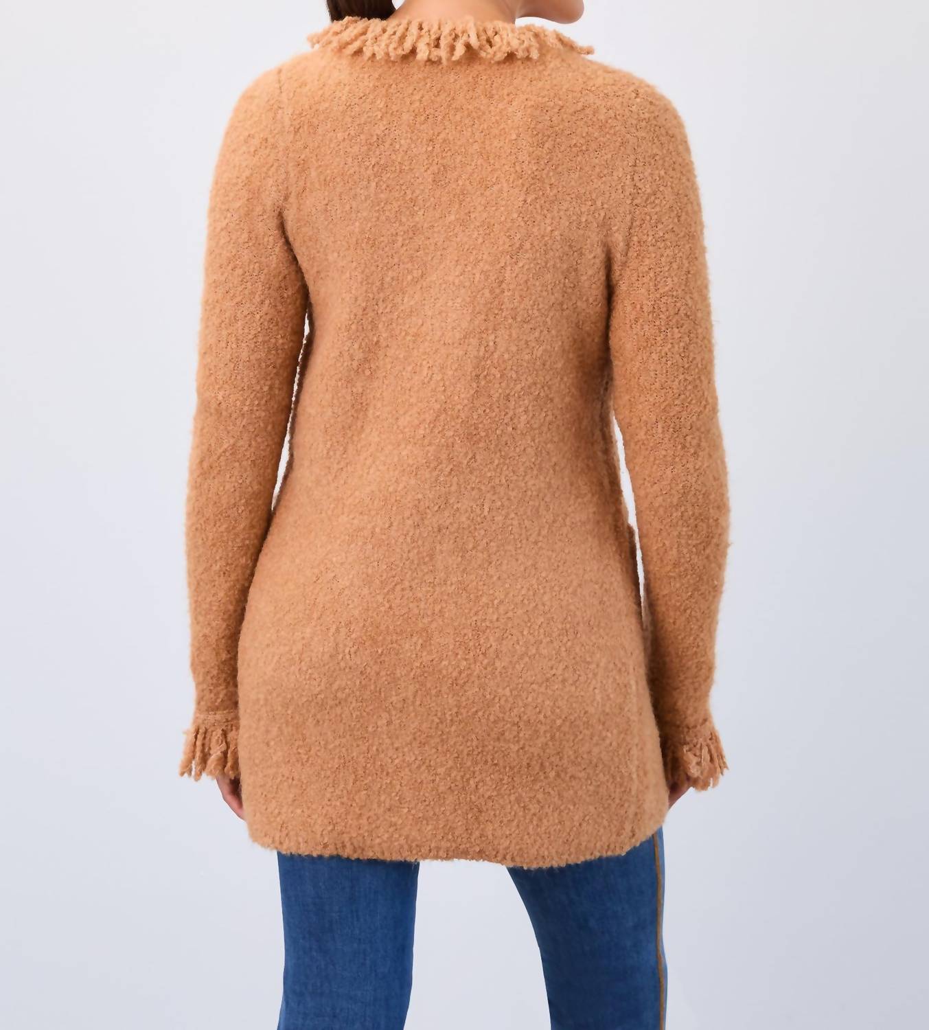 Fdj - Fringed Cardigan Coat