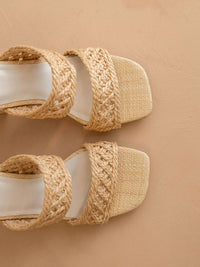Oasis Society - Women's Barbara Woven Double Band Heel Sandal