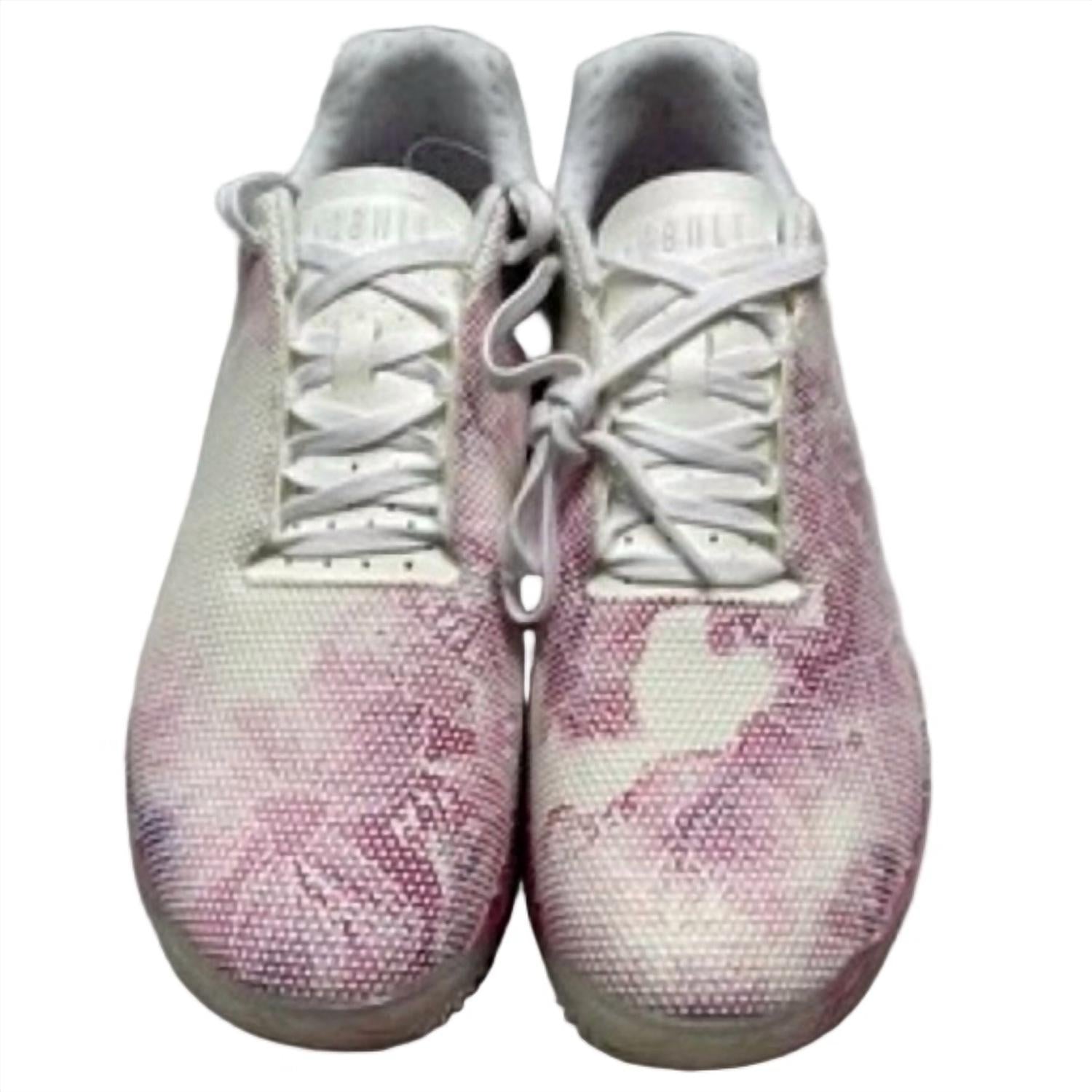 NOBULL Women's Sf Trainer Low Sneakers in white purple - women's sneaker - detail view
