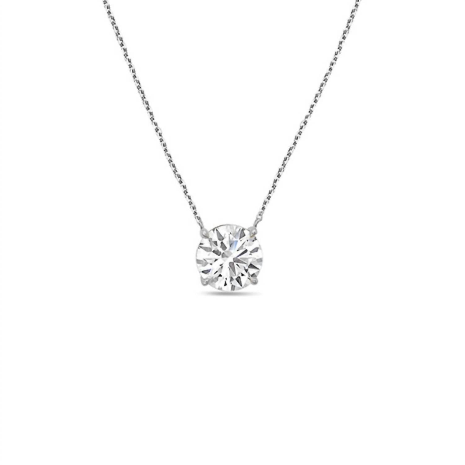 Diana M Jewels - 1.00 Ct Lab Grown Diamond Solitaire Pendant Necklace