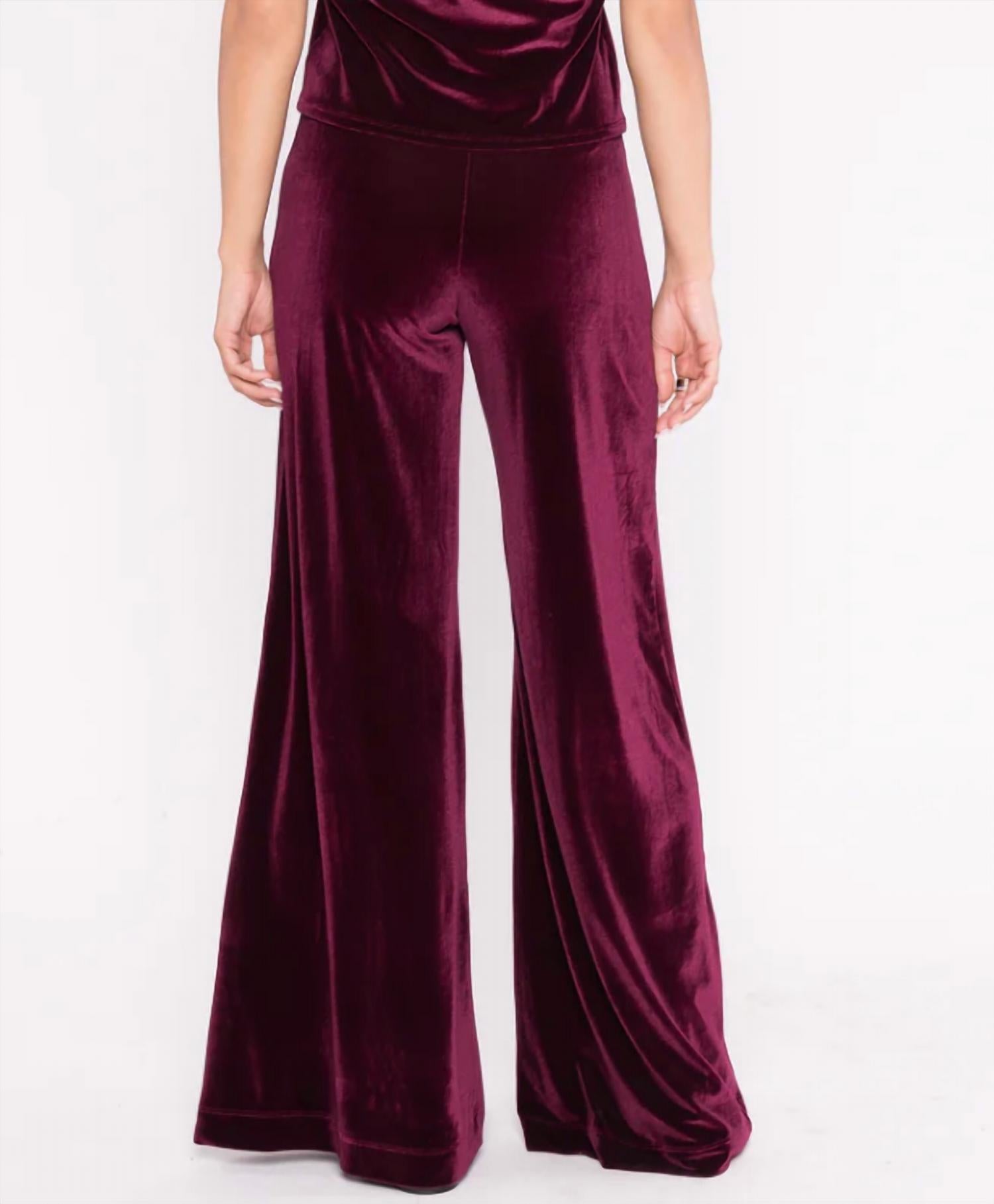 Ripley Rader - Velvet Wide Leg Pant
