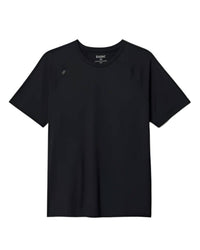 RHONE Reign Tech Short Sleeve T-shirt in black - men's t-shirt - detail view