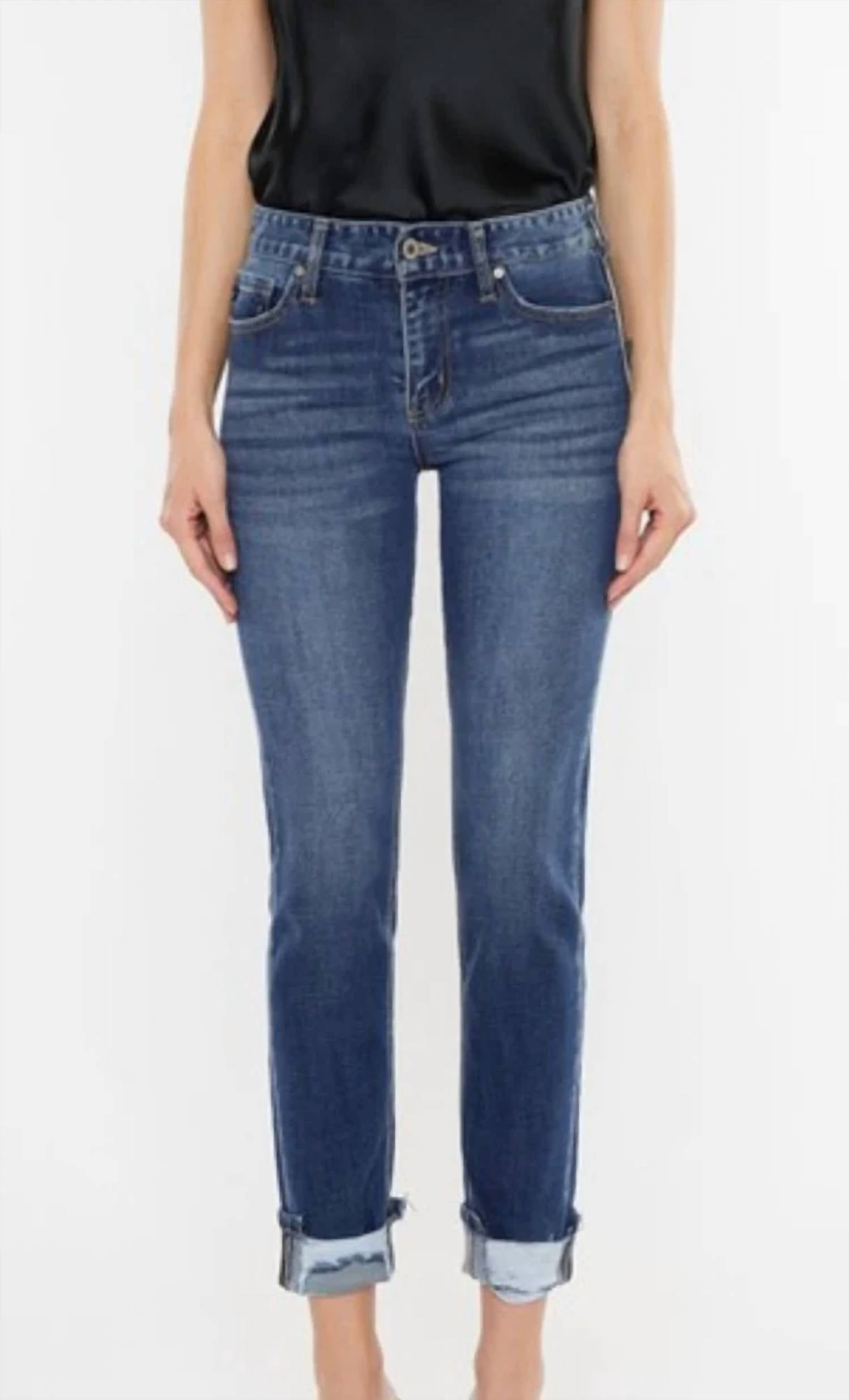 Kancan - Midrise Slim Straight Jeans