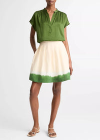 Vince - Dip-dye Pleated Skirt