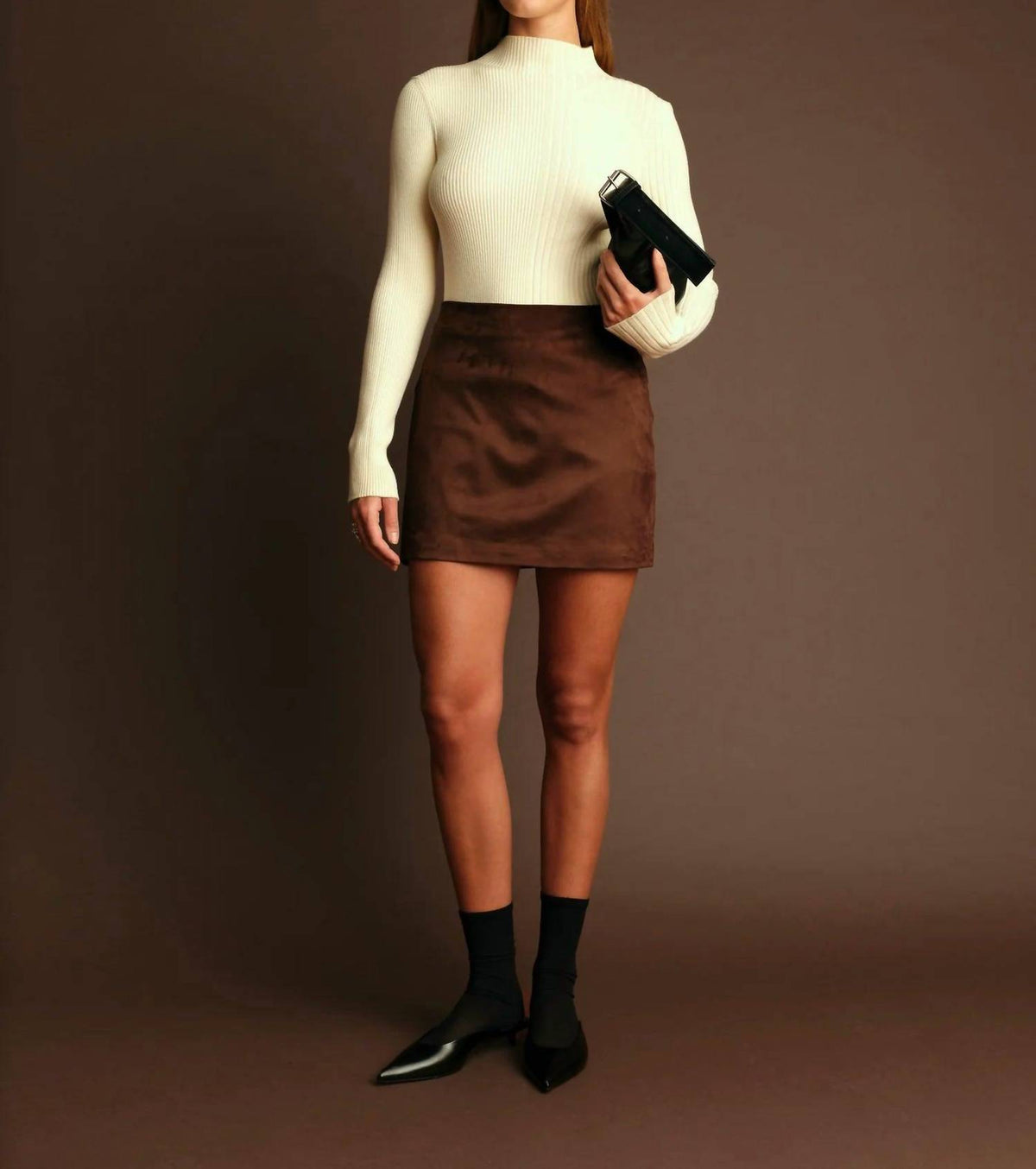 Deluc - Dereck Suede Mini Skirt