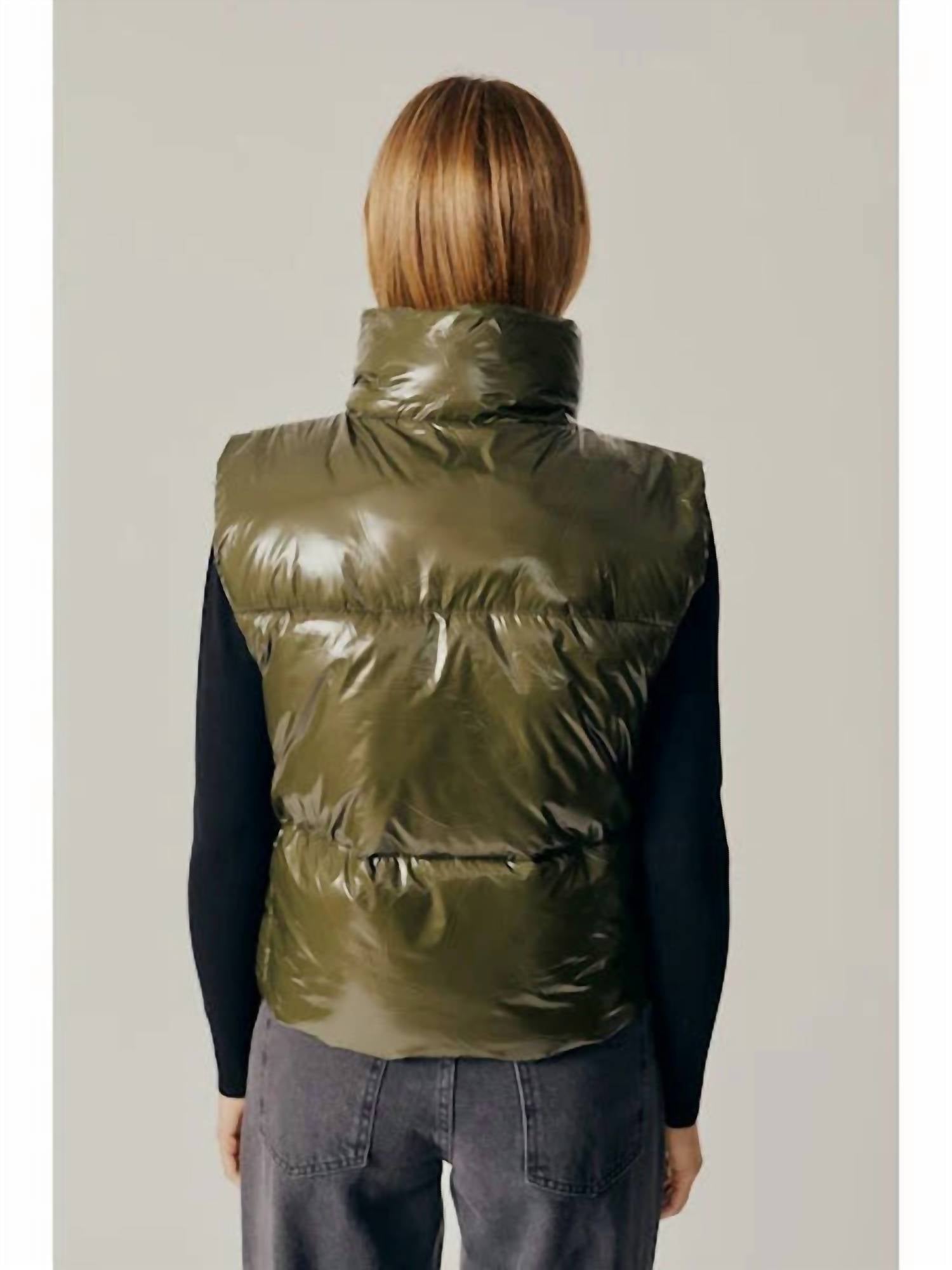 Deluc - Marmi Puffer Vest - clothing - green - jackets