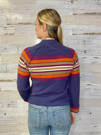 Democracy - Mock Neck Bubble Hem Sweater