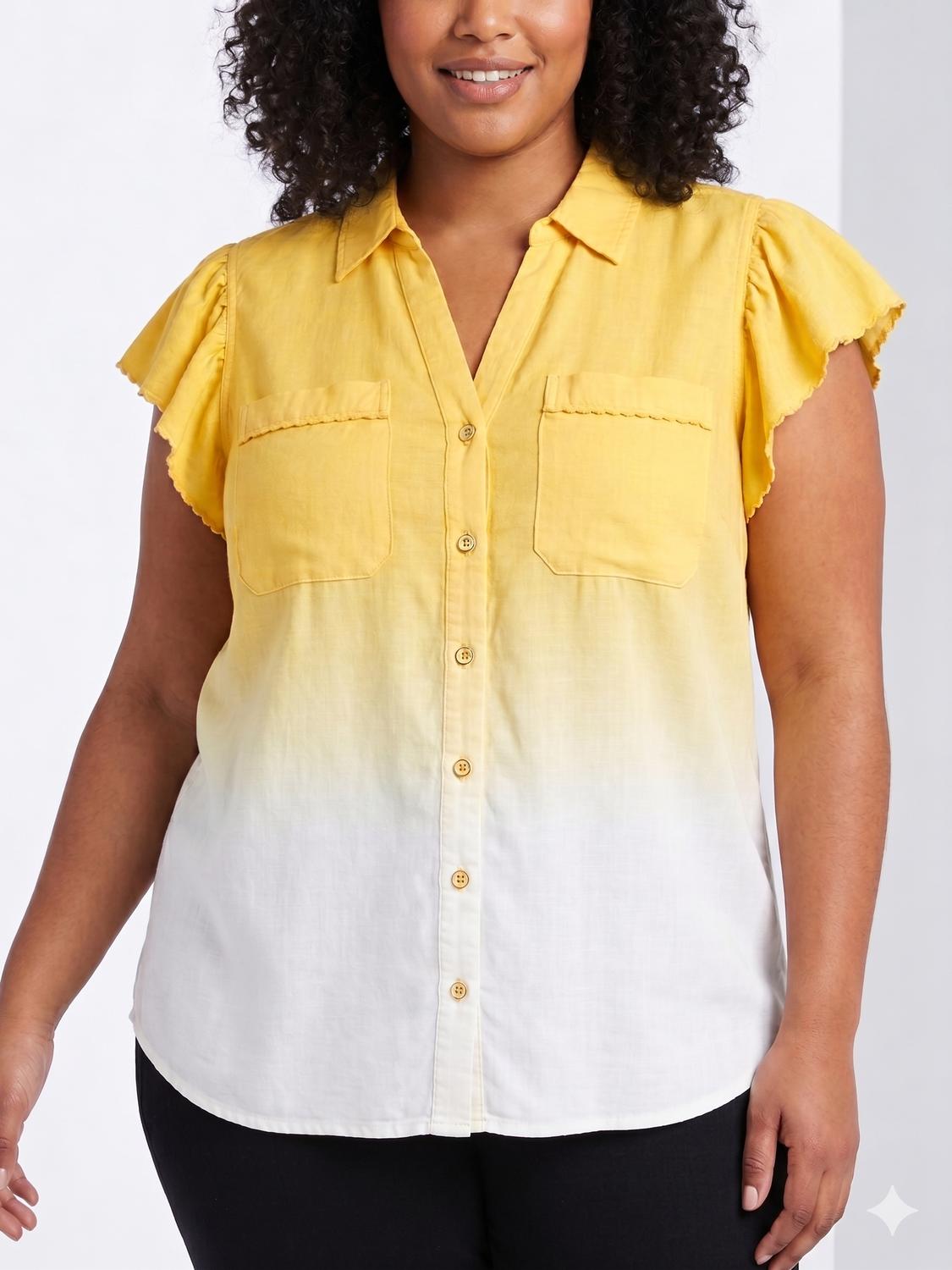 Democracy - Safari Blouse - Plus