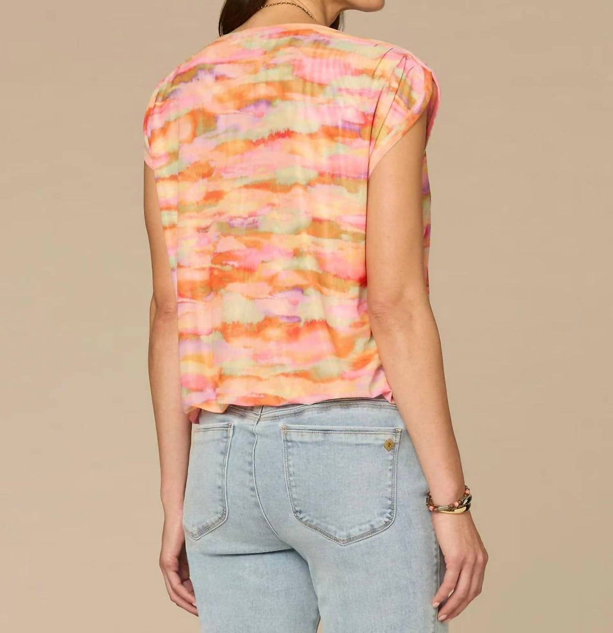 Democracy - Women's Printed Bubble Hem Top