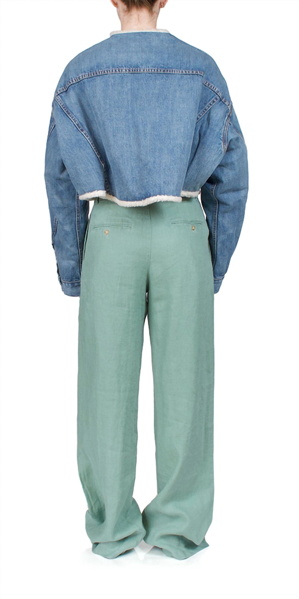 Denimist - Blake Oversized Cropped Denim Jacket