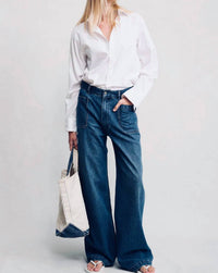 Denimist - High Rise Relaxed Deck Pant
