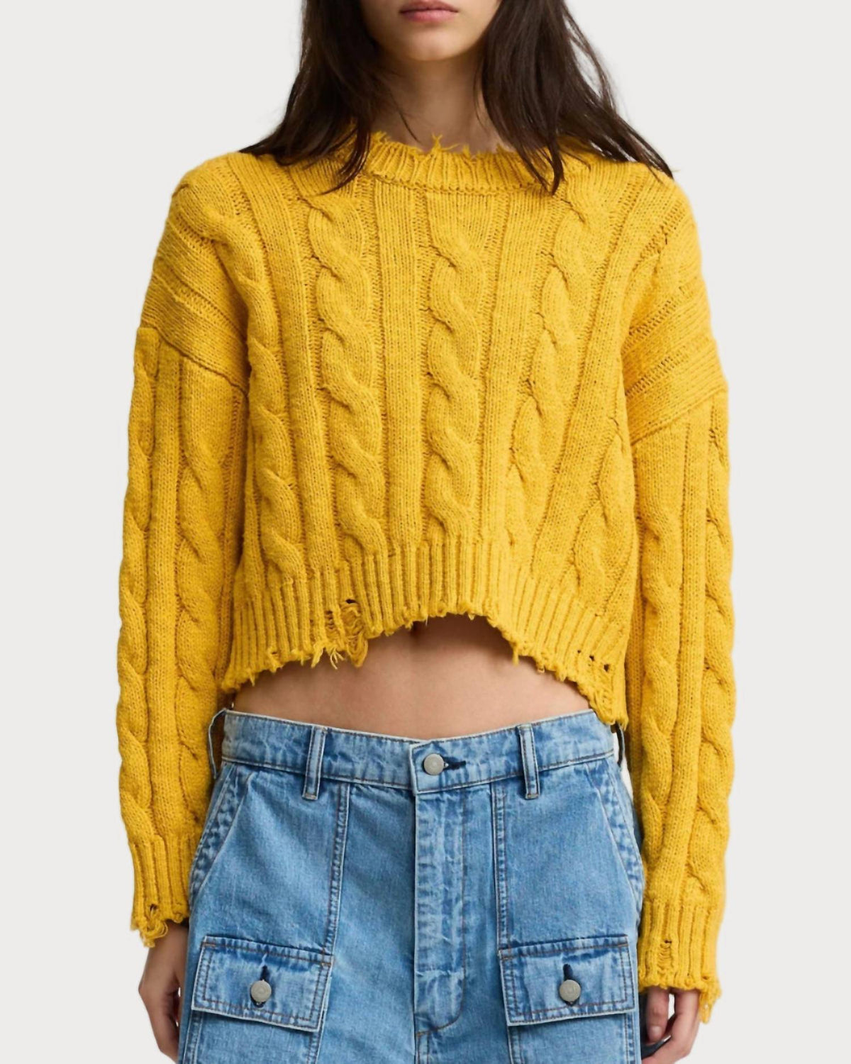 Denimist - Oversized Cropped Sweater